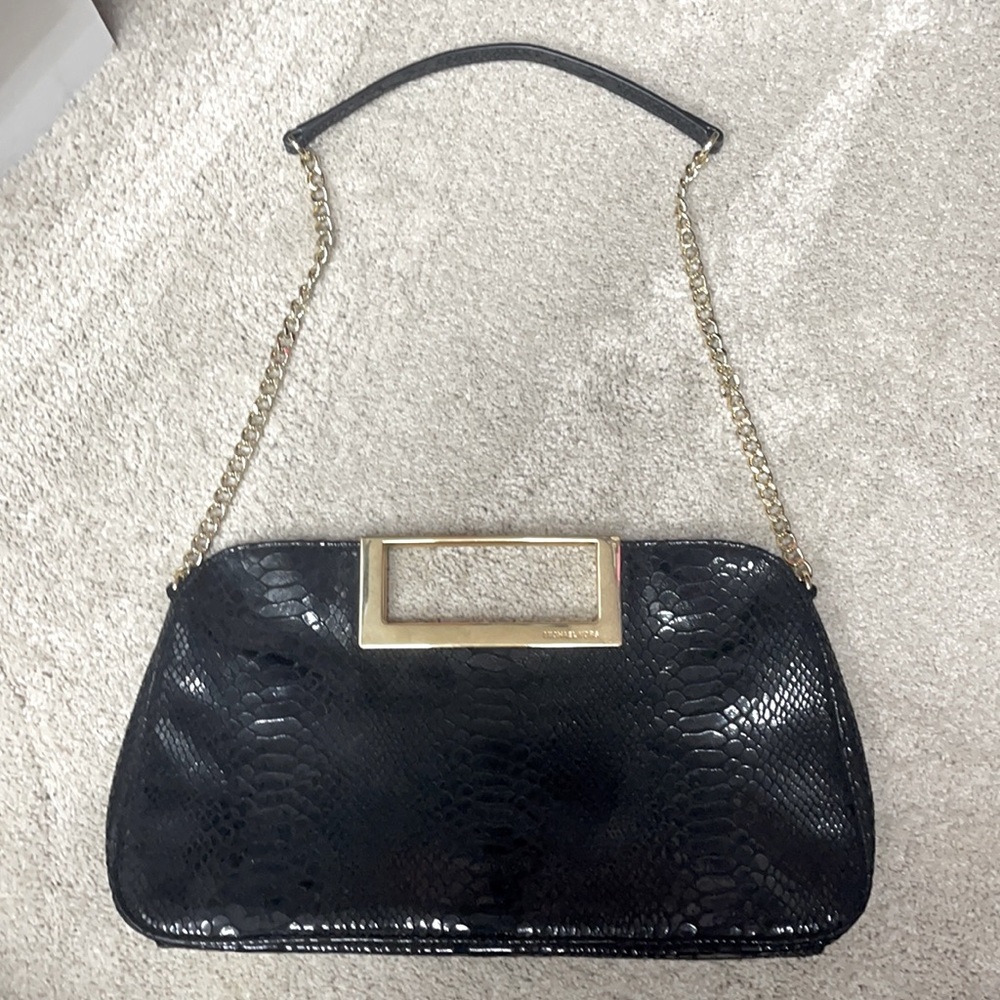 Black Reptile Clutch bag